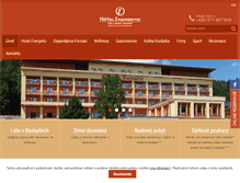 Tablet Screenshot of hotel-energetic.cz